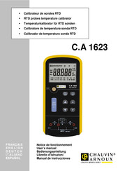 Chauvin Arnoux C.A 1623 Manual De Instrucciones