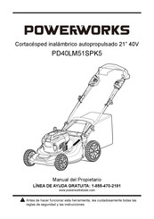 Powerworks PD40LM51SPK5 Manual Del Propietário