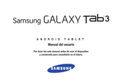 Samsung Galaxy Tab 3 Manual Del Usuario
