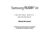 Samsung Rugby III Manual Del Usuario