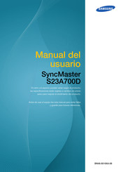 Samsung SyncMaster S23A700D Manual Del Usuario