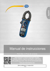 PCE Instruments PCE-HDC 10 Manual De Instrucciones