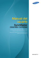 Samsung SyncMaster C23A750X Manual Del Usuario