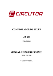 Circutor CR-250 Manual De Instrucciones