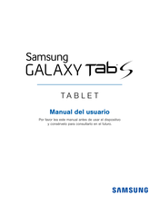 Samsung Galaxy Tab S 10.5 Manual Del Usuario