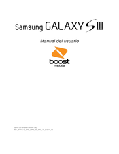 Samsung Galaxy S III Boost Mobile Manual Del Usuario