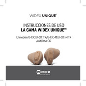 Widex UNIQUE U-CIC TR Instrucciones De Uso