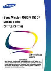 Samsung SyncMaster 755DF Manual De Instrucciones