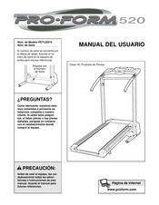 Pro-Form PETL52010 Manual Del Usuario