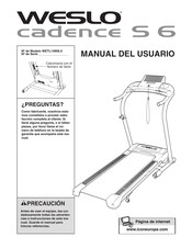 Weslo cadence S 6 Manual Del Usuario