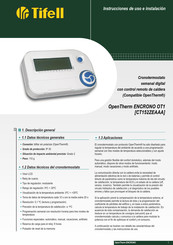 Tifell OpenTherm ENCRONO OT1 Instrucciones De Uso