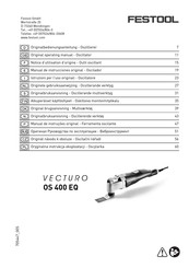 Festool VECTURO OS 400 EQ Manual De Instrucciones