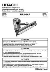 Hitachi NR 90AF Instrucciones Y Manual De Seguridad