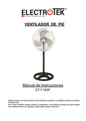 ELECTROTEK ET-F18SF Manual De Instrucciones