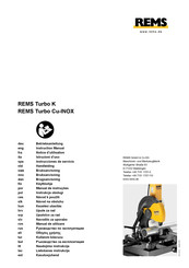 REMS Turbo Cu-INOX Instrucciones De Servicio