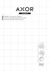 Hansgrohe AXOR Citterio E 36703001 Instrucciones De Montaje