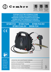 Cembre B70M-P24A-KV Manual De Uso