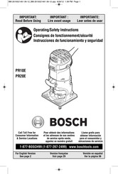 Bosch PR20E Instrucciones De Funcionamiento