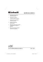 EINHELL GE-PM 53/2 S HW-E Li Manual De Instrucciones