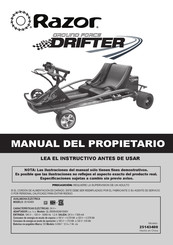 Razor Gound Force DRIFTER Manual Del Propietário