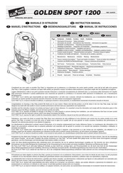 Clay Paky GOLDEN SPOT 1200 Manual De Instrucciones