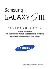 Samsung Galaxy S III Manual Del Usuario