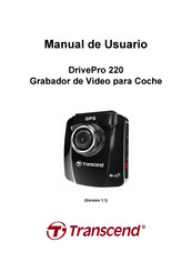 Transcend DrivePro 220 Manual De Usuario