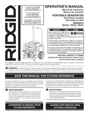 RIDGID RD903612 Serie Manual Del Operador