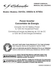Schumacher Electric XI50DU Manual Del Usuario