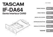 Tascam IF-DA64 Manual Del Usuario