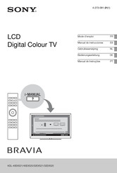 Sony BRAVIA KDL-40EX520 Manual De Instrucciones