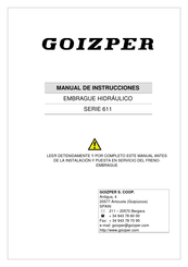 Goizper 611 Serie Manual De Instrucciones