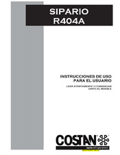 Costan SIPARIO R404A Instrucciones De Uso Para El Usuario