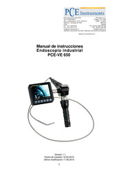 PCE Instruments PCE-VE 650 Manual De Instrucciones