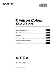 Sony Wega KV-36FS76E Manual De Instrucciones