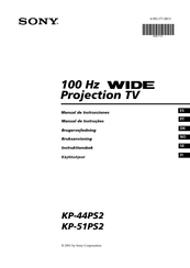 Sony Wide KP-44PS2 Manual De Instrucciones