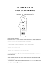 Iso-Tech ICM 20 Manual De Instrucciones