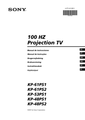 Sony KP-48PS1 Manual De Instrucciones