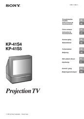 Sony KP-41S5 Instrucciones De Funcionamiento