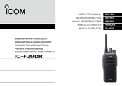 Icom IC-F29DR Manual De Instrucciones