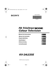 Sony Wide KV-24LS35E Manual De Instrucciones