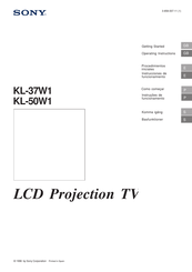 Sony KL-50W1 Instrucciones De Funcionamiento