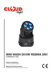 CLOUD-NIGHT C-MINIWASH/75W Manual De Instrucciones