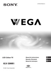 Sony Wega KLV-30MR1 Manual De Instrucciones