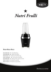 BORETTI Nutri Frulli B211 Manual De Instrucciones