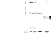 Sony VPL-VW1000ES Manual De Instrucciones