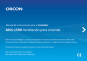 Orcon MVS-15RH Manual De Instrucciones