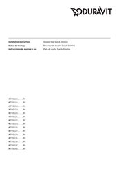 DURAVIT Starck Slimline 720121 Serie Instrucciones De Montaje Y Uso