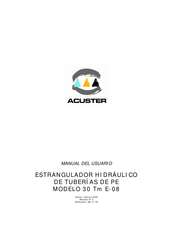 Acuster 30 Tm E-08 Manual Del Usuario