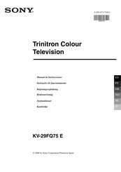 Sony KV-29FQ75 E Manual De Instrucciones